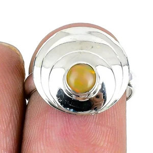 Neuer äthiopischer Opal Statement Schwester Ring Schmuck Größe 7 Sterlingsilber - Bild 1 von 8