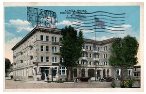 1925 Acacia Hotel Colorado Springs Vintage Postcard E.C. Kropp Co. - Picture 1 of 2
