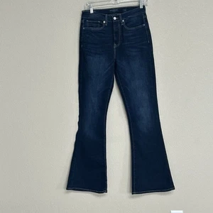 NWT Lucky Brand Stevie High Rise Flare Jeans Women’s Size 6 / 28 Dark Wash - Picture 1 of 11