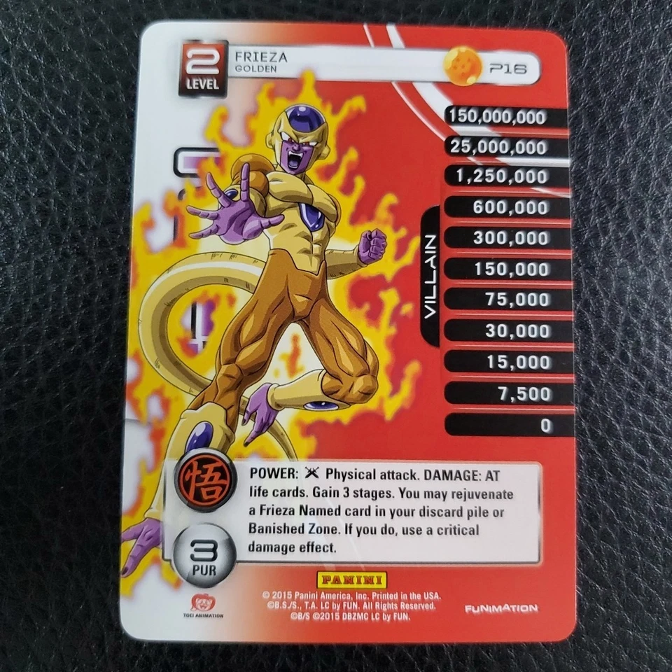 Golden Frieza P16 NM 2015 SDCC San Diego Comic Con DBZ Dragon Ball Z CCG Panini - Image 1 of 2
