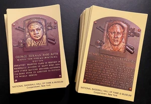Baseball Hall of Fame Plaque Postcard Huge Lot - Thru 1998 - over 220  @D1 - Picture 1 of 1
