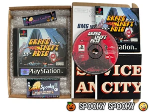Grand Theft Auto PS1 BMG Launch Version - UK PAL sehr guter Zustand CIB mit 2 Karten - Reg - Bild 1 von 19