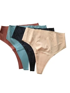 Aura Damen Invisible Camel Toe Tanga 4er Pack Mehrfarbig XS  - Bild 1 von 4