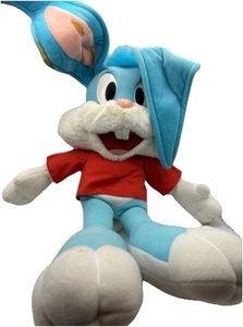 TALKING BUSTER BUNNY Pull String Plush 17" - Tiny Toons Playskool - Vintage 1990 - Picture 1 of 9