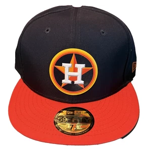 Houston Astros New Era 59Fifty MLB Batting Practice Fitted Hat Navy 7 1/2 - Picture 1 of 3