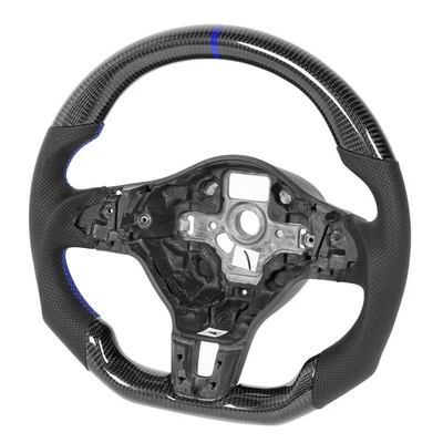 Carbon Steering Wheel Nappa Perforated Leather Upgrade Steering Wheel For - Image 1 of 4