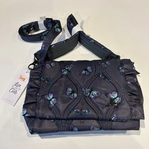 NWT LUG Butterfly Conga Butterfly Crossbody Extra Strap Ruffle Front - Picture 1 of 14