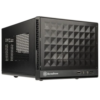 SilverStone Geh SST-SG13B-C Cube mATX USB3 schwarz Micro/Mini/Flex-ATX Cube Rahmen - Bild 1 von 4