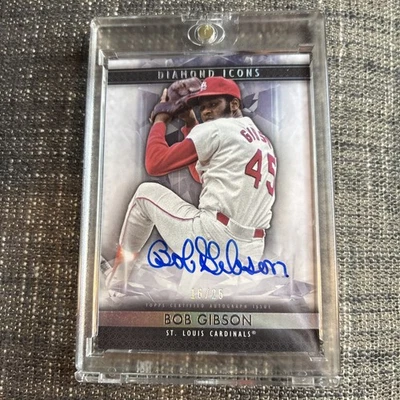 2019 Topps Diamond Icons - Autographs Bob Gibson #AC-BG 16/25 (AU) - Image 1 of 3