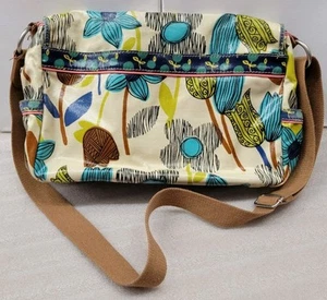 Fossil Key Per Canvas Umhängetasche Retro Print PVC - fantastischer Zustand - - Bild 1 von 8