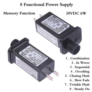 AC 120V To 30VDC 6W 8 Functional SELV LED Lamp Driver US Plug Switch Adapter - Picture 1 of 10
