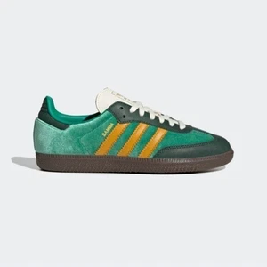 Adidas Samba OG verde/amarillo/blanco JI2681 para mujer talla 8 - Imagen 1 de 5