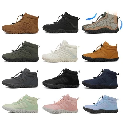 MARKENLOS Barfuss Schuhe Damen Winter Barfußschuhe Herren Trekking Stiefel Wanderhalbschuh