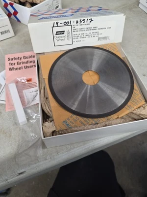 Новое шлифовальное колесо Norton Diamond Wheel 6 дюймов x 0,035 дюйма x 1-1/4 дюйма SD100-R100B99-1/4  - Изображение 1 из 4