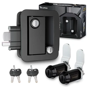 RV Door Lock Set for RV CamperTravel Trailer Entrance Front Door1 Plastic Cam... - Picture 1 of 8