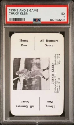 Juego S and S 1936 Chuck Klein PSA 5 Philadelphia Phillies (3236) Foto 1 de 2