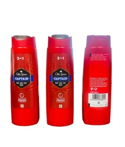 Old Spice 3 In 1 Captain Body-Hair-Face Wash Long Lasting 3 Bottles 250 ml each - Picture 1 of 1