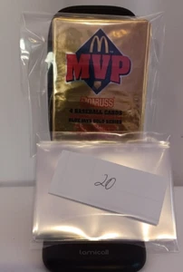(5) Packs 1992 McDonald's MVP MLB Baseball Cards Factory Sealed Packs w Sleeves - Picture 1 of 5