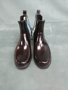 NWT Women's Waterproof Rain Ankle Garden Boots Size 7-8 Black CVS - Picture 1 of 10