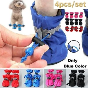4Pcs/Set Anti Slip Waterproof Protective Dog Shoes Rain Boots Pet Socks Booties - Picture 1 of 12