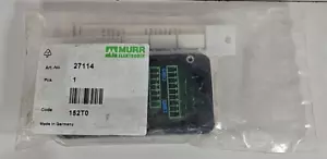 New Sealed Murr Elektronik 27114 Housing/Distribution I/O Module 152T0 152TO - Picture 1 of 6