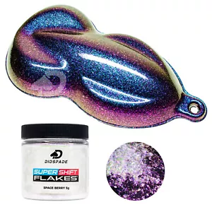 5g Space Berry SuperShift Flake Chameleon Pigment ColorShift Blue Purp Gold Lime - Picture 1 of 3