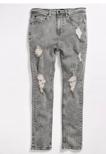 Empyre Verge Chad Tapered Charcoal Skinny Jeans Size 27 Kids - Picture 1 of 9