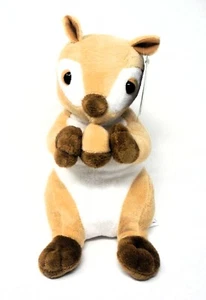 Pan de Azúcar 13" Ardilla Bronceada Peluche Sosteniendo una Bellota con Cola Tupida - Imagen 1 de 2