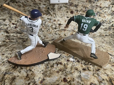 Lot of 2 McFarlane MLB Tampa Bay Devil Rays Loose Figures - Kazmir, Longoria Cover