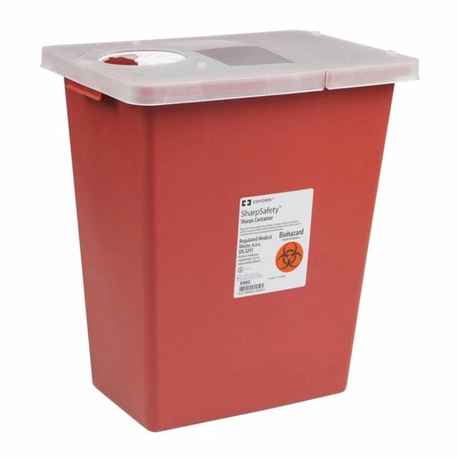 Kendall 8980 Volume Sharps Containers - Red
