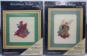2x Serendipity Designs MarBek Cross Stitch Kits Christmas Angel & Tapestry Angel - Picture 1 of 9