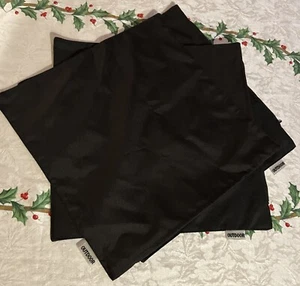 3PCS Decorative Outdoor Throw Pillow Covers 15.5”x15.5” Black - Picture 1 of 2