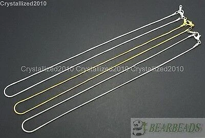 Collana a forma di serpente sottile placcata in argento da 10 pezzi adatta... - Immagine 1 di 4