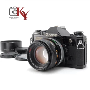 [ NEAR MINT ］Canon AE-1 Black SLR Film Camera FD f1.4 50mm SSC S.S.C. Lens JAPAN - Picture 1 of 9