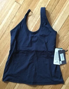 Nancy Rose Performance NWT black tank  sz 4 built in bra - Bild 1 von 4