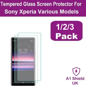 Tempered Glass Screen Protector For Sony Xperia 1 VII 5 II10 II 5 IV V L2 - Picture 1 of 5