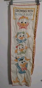 Vintage Needlecraft Growth Chart Growing With Donald Duck-Please Read - Picture 1 of 10