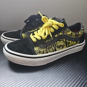 VANS Mike Gigliotti x SpongeBob SquarePants sz 5 Skate Old Skool Black Yellow - Picture 1 of 9