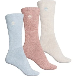 Timberland Mujeres Acanalado Completo Cojín Bota Calcetines 3 Pares Multicolor 6.5-9.5 Nuevo - Imagen 1 de 4