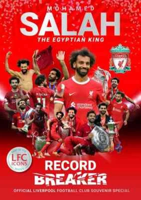 Mohamed Salah - The Egyptian King  Record Breaker Official Liverpool FC Souvenir - Image 1 of 2