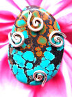 Genuine Southwest Turquoise Cowboy Collectable Scarf Ring