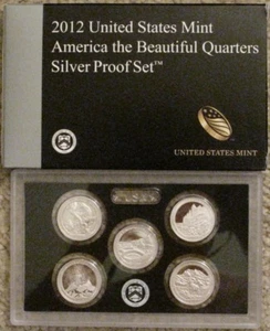 2012 America The Beautiful Quarters Silber Proof Set - Bild 1 von 1