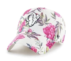 New Women's '47 Brand NFL Los Angeles Rams Peony Clean Up Floral Adjustable Hat - Picture 1 of 4