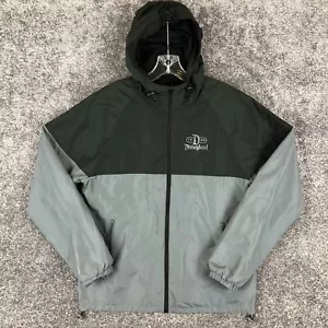 Walt Disney Disneyland Parks Black & Gray Rain Jacket Windbreaker Size Medium - Picture 1 of 11