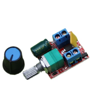1pcs Ultra DC motor PWM Governor 5V 12V 24V 35V Speed Switch Small LED Dimmer 5A - Picture 1 of 4