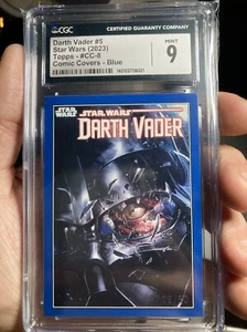 2023 Topps Star Wars Flagship Cover Art Blue #CC-8 Darth Vader (12/50) 1:878cgc9 - Picture 1 of 4