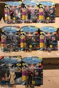 1993-94 Playmates Star Trek The Next Generation Konvolut 8 verschiedene Männer Figuren - Bild 1 von 10
