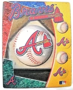 ATLANTA BRAVES 3" X 4" HOLOGRAM RELFECTIVE RECTANGULAR "REFRIGERATOR" MAGNET - Picture 1 of 1