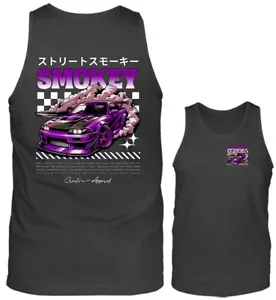 Camiseta sin mangas Smokey Drift Streetwear importada afinada personalizada JDM coche deportivo - Imagen 1 de 8