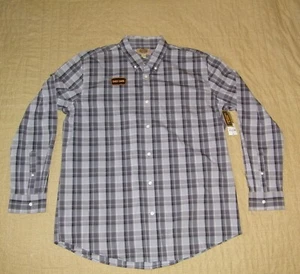 NWT FOUNDRY SUPPLY CO. Gray Plaid Long Sleeve Button Down Shirt XL-Tall XLT - Picture 1 of 7
